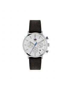 Unisex Chrono Code One Chrono Black Leather Strap Watch 40mm