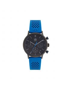 Unisex Chrono Code One Chrono Blue Silicone Strap Watch 40mm