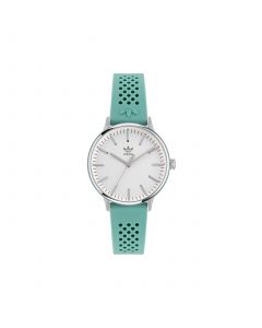 Unisex Three Hand Code One Small Green Silicone Strap Watch 35mm