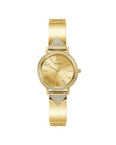 Women's Glitz Gold-tone Stainless Steel Bracelet Watch 32mm