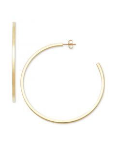 Polished Large Hoop Earrings in 14k Gold 60mm