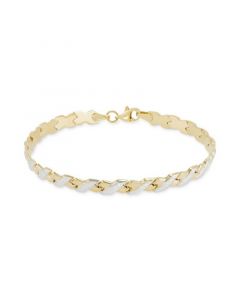 Stampto X Link Bracelet in 10k Gold