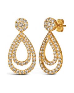 Earrings Featuring (2-1/10 ct. t.w.) Nude Diamond™ set in 14k Gold