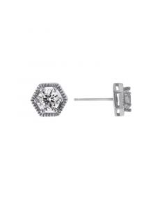 Cubic Zirconia Post Stud Earrings