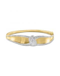 EFFY® Diamond Swirl Bangle Bracelet (1-3/4 ct. t.w.) in 14k Two Tone Gold