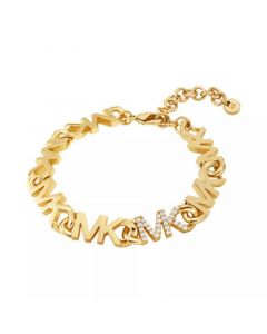 Brass Logo Chain Bracelet