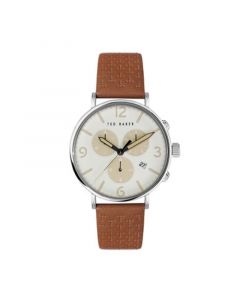 Men's Barnett Backlight Tan Leather Strap Watch 41mm