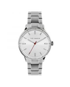 Men's Cosmop Silver-Tone Stainless Steel Bracelet Watch 42mm