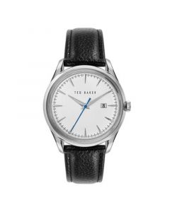 Men's Daquir Black Leather Strap Watch 40mm