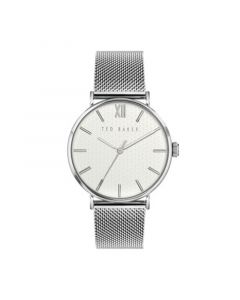 Men's Phylipa Silver-Tone Stainless Steel Mesh Watch 43mm