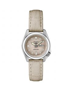 Women's Automatic 5 Sports Tan Leather Strap Watch 28mm