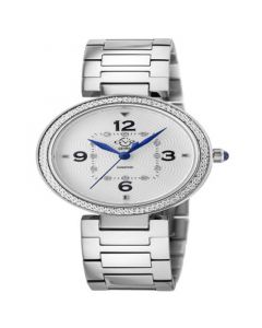 Women's Piemonte Swiss Quartz Silver-Tone Stainless Steel Bracelet Watch 36mm