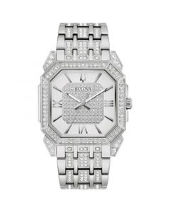 Men's Crystal Octava Stainless Steel Bracelet Watch 40mm