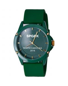 Unisex Trojan Green Silicone Strap Watch 44mm