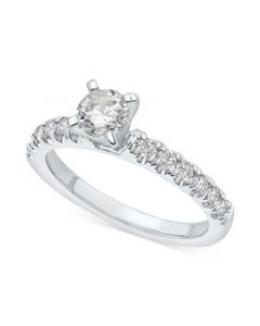 IGI Certified Diamond Engagement Ring (1 ct. t.w.) in 14k White Gold