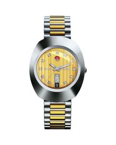 Unisex Swiss Automatic DiaStar Original Two Tone Stainless Steel Bracelet Watch 35mm