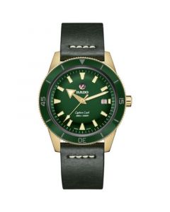 Captain Cook Men's Automatic Green Stainless Steel Strap Watch 42 mm