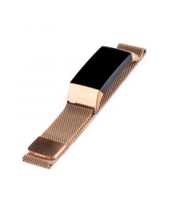 Gold-Tone Stainless Steel Mesh Band Compatible with Fitbit Charge 3 and 4