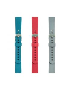 Light Gray Smooth, Blue Smooth and Coral Smooth Silicone Band Set, 3 Piece Compatible with the Fitbit Inspire, Fitbit Inspire 2 and Fitbit Inspire Hr