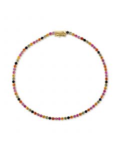 EFFY® Multi-Sapphire Tennis Bracelet (2-1/3 ct. t.w.) in 14k Gold (Also in Ruby)