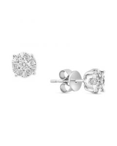 EFFY® Diamond Cluster Stud Earrings (1/2 ct. t.w.) in 14k White Gold