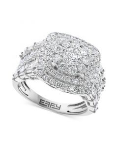 EFFY® Diamond Halo Cluster Ring (2-1/5 ct. t.w.) in 14k White Gold