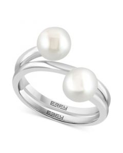 EFFY® Cultured Freshwater Pearl (7mm) Coil Ring in Sterling Silver