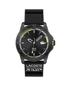 Men's Regatta Black Silicone Strap Watch 46mm