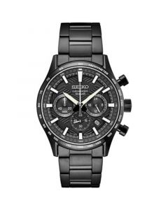 Men's Chronograph Essentials Black Ion Finish Stainless Steel Bracelet Watch 43mm