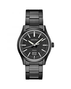 Men's Essentials Black Ion Finished Stainless Steel Bracelet Watch 40mm