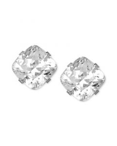 Cubic Zirconia Stud Earrings in 14k White Gold (3-9/10 ct. t.w)