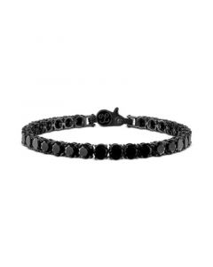 Black Spinel Tennis Bracelet in Black Ruthenium-Plated Sterling Silver, Created for Macy's