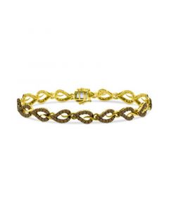 Chocolate Diamond Swoop Link Bracelet (3-5/8 ct. t.w.) in 18k Gold