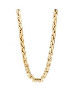 Men's Square Link 22" Chain Necklace in 18k Gold-Plated Sterling Silver