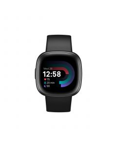 Versa 4 Black Graphite Premium Smartwatch, 39mm