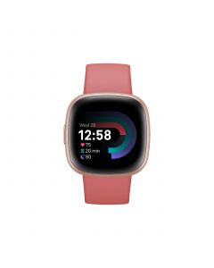 Versa 4 Pink Sand Copper Rose Smartwatch, 39mm