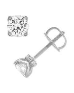 Certified Diamond Stud Earrings (3/4 ct. t.w.) in 14k White Gold featuring diamonds with the De Beers Code of Origin, Created for Macy's