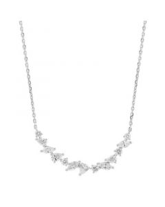 EFFY® Diamond Multi-Cut 18" Collar Necklace (1-1/8 ct. t.w.) in 14k White Gold