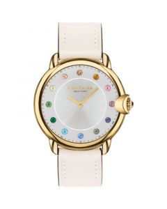 Women's Arden Chalk Leather Strap Watch, 36mm