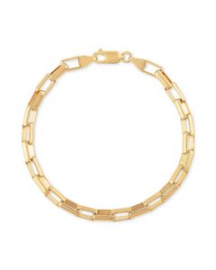 Elongated Box Link Chain Bracelet in 14k Gold-Plated Sterling Silver, Created for Macy's