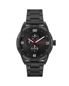 Men's Grip Black Ionic Plated Steel Bracelet Watch, 46mm