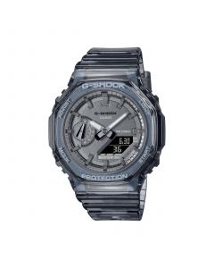 Unisex Dark Gray Skeleton Resin Strap Watch 40.4mm GMAS2100SK1A