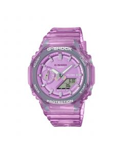 Unisex Pink Skeleton Resin Strap Watch 40.4mm GMAS2100SK4A