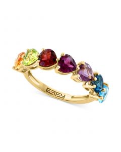 EFFY® Multi-Gemstone Heart Ring (3-1/2 ct. t.w.) in 14k Gold