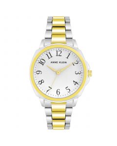 Women's Analog Silver-Tone and Gold-Tone Alloy Bracelet Watch, 36mm