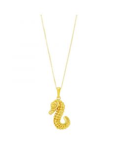 Seahorse 3D 18" Pendant Necklace in 14k Gold, Created for Macy's