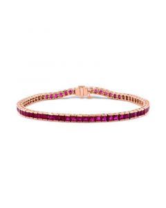 EFFY® Ruby Tennis Bracelet (7-1/3 ct. t.w.) in 14k Rose Gold