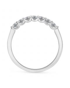 Diamond Seven Stone Wedding Band (1/3 ct. t.w.) in Platinum