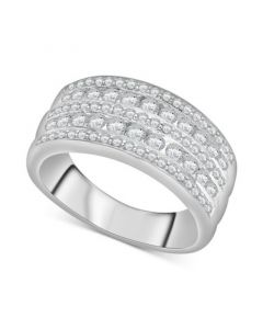 Diamond Multirow Wide Band (1 ct. t.w.) in 14k White Gold