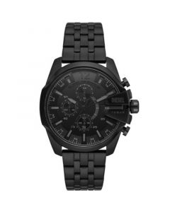 Men's Baby Chief Chronograph Black-Tone Stainless Steel Bracelet Watch 43mm